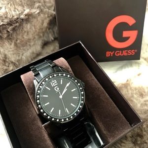 Guess Watch (Black w/stones on face)